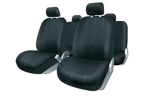 +PWR Car Parts Universal Seat Cover Set Venezia Black.... - Auto & Moto Amazon Royaume-Uni à 17.02€