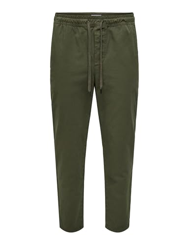 ONLY & SONS Onslinus Taper 0183 Pant Noos, Noche de Oliva... - Amazon Spain à 9.21€