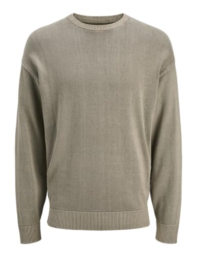 JACK & JONES Jjecharge Faded Knit Crew Neck Noos, Beige... - Amazon France à 14.87€