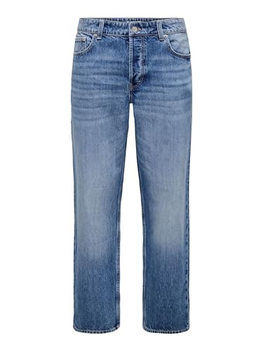 ONLY & SONS Onsfade Loose Box Tai DNM Cbo, Medium Blue... - Amazon Royaume-Uni à 10.95€
