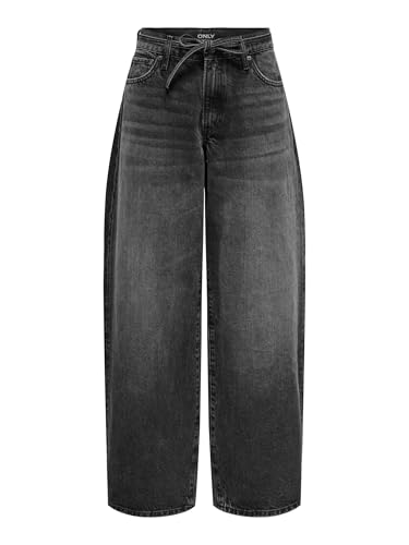 ONLY Onlgianna Mw Straight DNM Dot980 Noos, Washed Black... - Garden & Outdoor Amazon UK à 29.25€