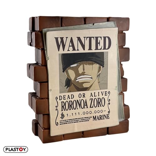 Plastoy One Piece Tirelire Affiche Wanted Roronoa Zoro... - Jouets & Jeux en promo à 6.99€