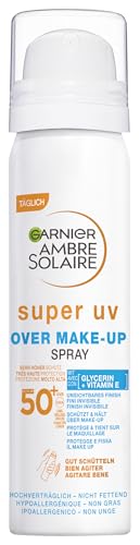 Garnier Ambre Solaire Super UV Over Maquillage Spray SPF 50+ - Beauté & Parfums Amazon France à 5.01€