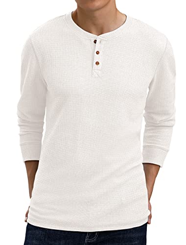 Ninee Henley Casual Henley Maglietta da uomo a maniche... - Amazon Italie à 13.35€