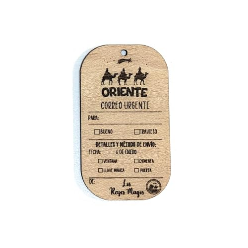 Lulamuk | Etiqueta Regalo Madera Navideña | Etiqueta Madera... - Loisirs Créatifs Amazon Espagne à 1.95€