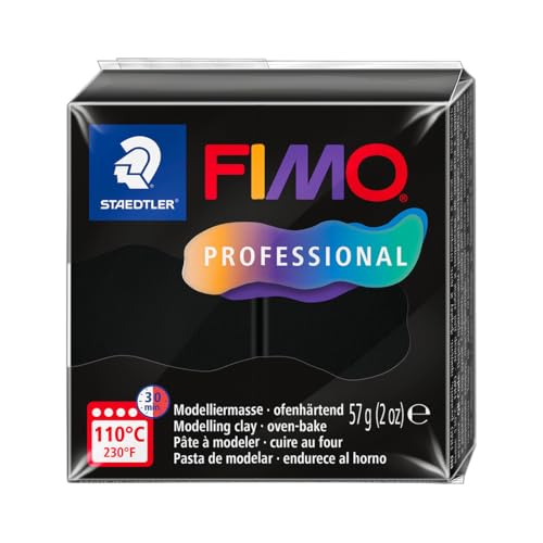 STAEDTLER 8040-9 ST Pâte à modeler Fimo Prof 57 g Noir... - Jouets & Jeux en promo à 2.29€