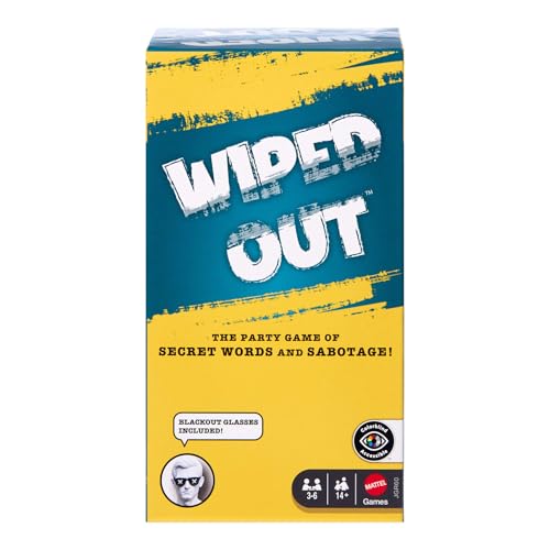 Mattel Games Wiped Out Party Game, Guessing Game of Social... - Jouets & Jeux en promo à 6.70€