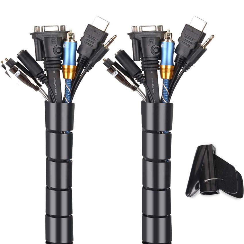 Organizador de Cables Flexible 25 mm, 2 m, Color Negro... - High-Tech & Électronique Amazon Espagne à 3.62€