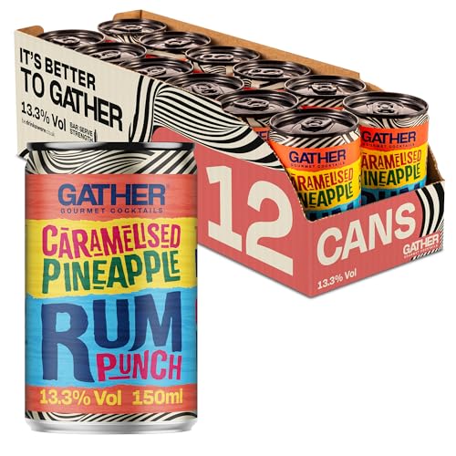 GATHER Caramelised Pineapple Rum Punch |12x150ml Canned... - High-Tech & Électronique en promo à 14.39€