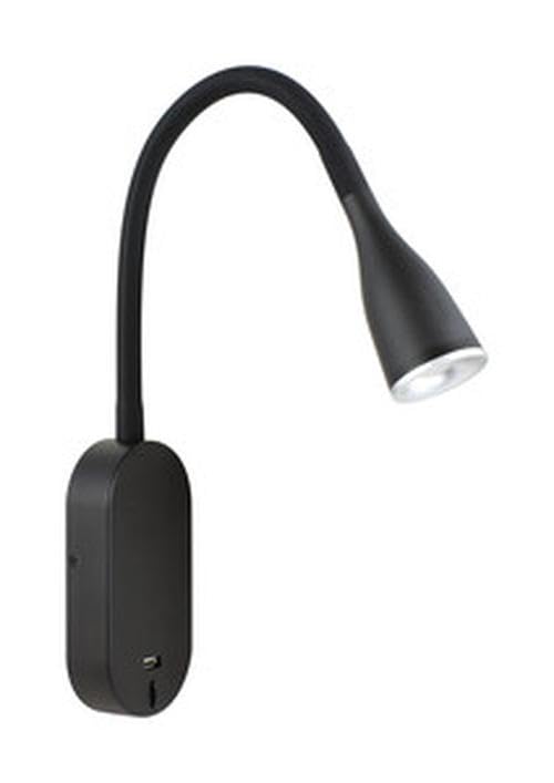 Lámpara LED flexo de pared con puerto USB, 5W, color negro;... - High-Tech & Électronique Amazon Espagne à 11.58€