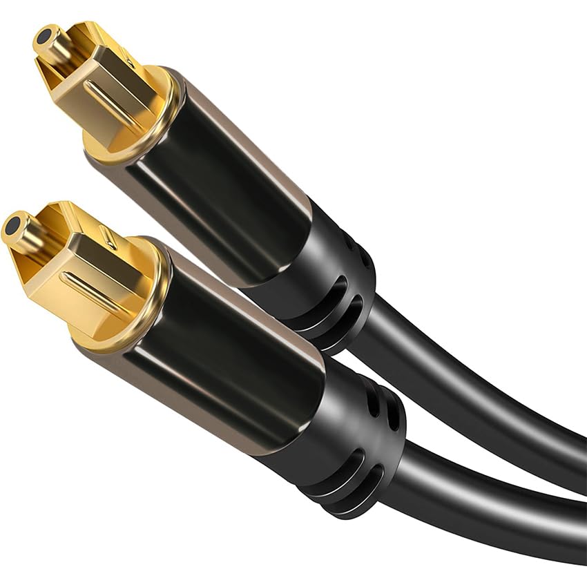 TOSLINK Optical Audio Cable 1 m (Dolby Digital Stereo, DTS... - High-Tech & Électronique Amazon Royaume-Uni à 8.64€