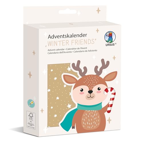 URSUS 2487 00 00F Winter Friends, 24 sachets en Papier... - DIY & Tools Amazon France à 7.55€