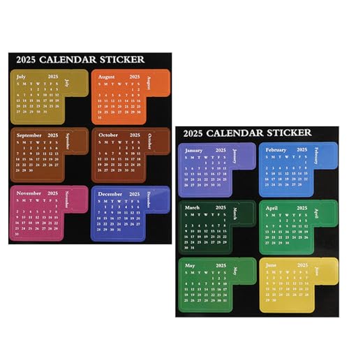 Autocollant lune, calendrier 2025 – Imprimé Vista 2025 –... - Auto & Moto Amazon France à 1.18€