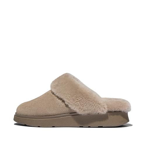 Fitflop Pantuflas de gamuza con cuello de oveja Gen-ff para... - Maison & Cuisine en promo à 52.92€