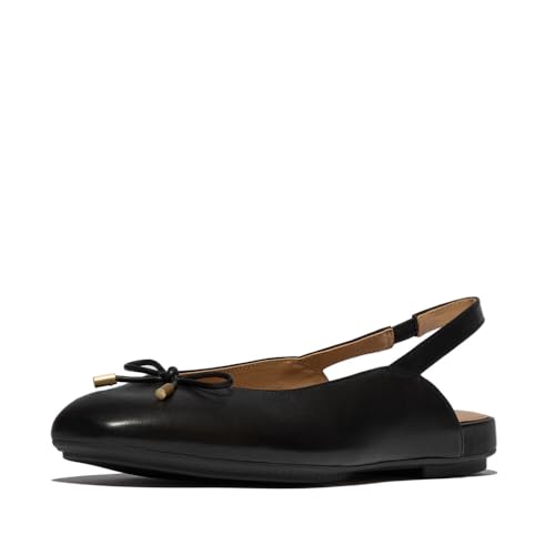 Fitflop DELICATO Bow Leather Slingbacks Black - Animalerie Amazon Royaume-Uni à 20.80€