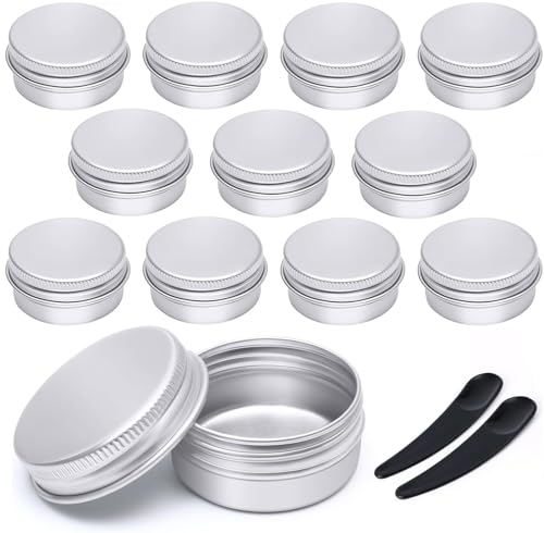 12Pcs Aluminum Tin Jars 10ml, GAUATO Travel Pots for... - Beauté & Parfums Amazon Royaume-Uni à 1.40€
