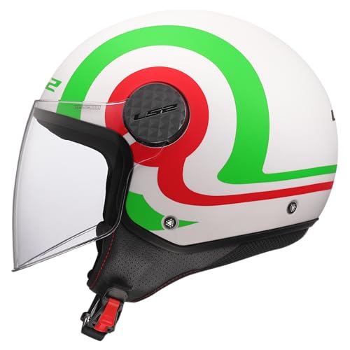 LS2, Casco Moto Jet SPHERE LUX II URBY White Green Red, XL - Auto & Moto Amazon Espagne à 38.94€