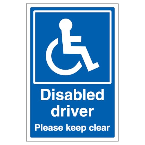 V Safety Disabled Driver Please Keep Clear - Super-Tough... - Home & Kitchen Amazon UK à 1.80€