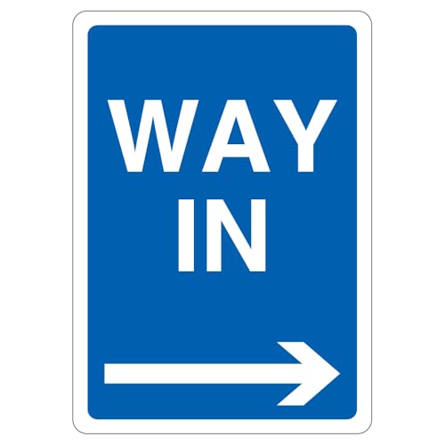 V Safety Way In - Arrow Right 210 x 297 mm (A4) - Self... - Maison & Cuisine en promo à 2.36€