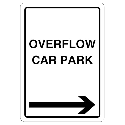 V Safety Overflow Car Park - Arrow Right 210 x 297 mm (A4)... - Home & Kitchen Amazon UK à 3.22€