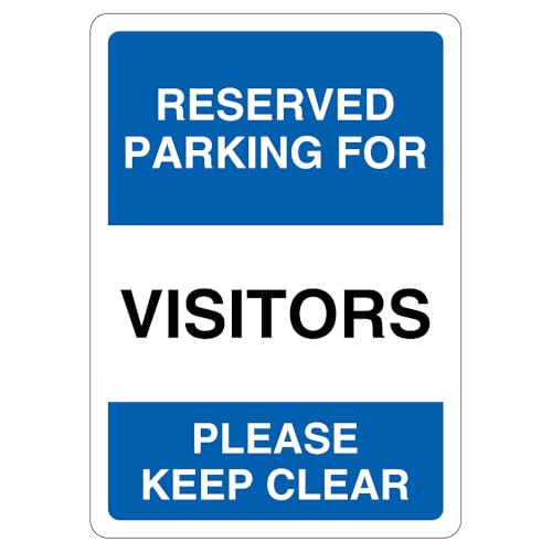 V Safety Reserved Parking For Visitors Please Keep Clear... - Maison & Cuisine Amazon Royaume-Uni à 2.82€