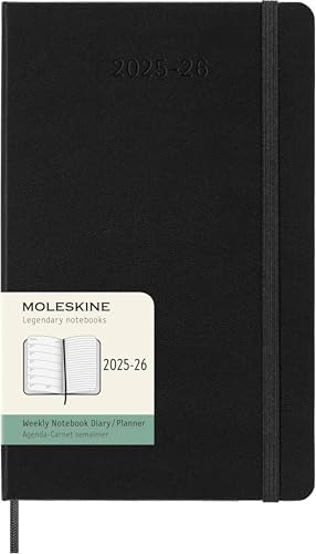 Moleskine Weekly Planner 2025-2026, Agenda Hebdomadaire 18... - Fournitures Bureau en promo à 13.37€