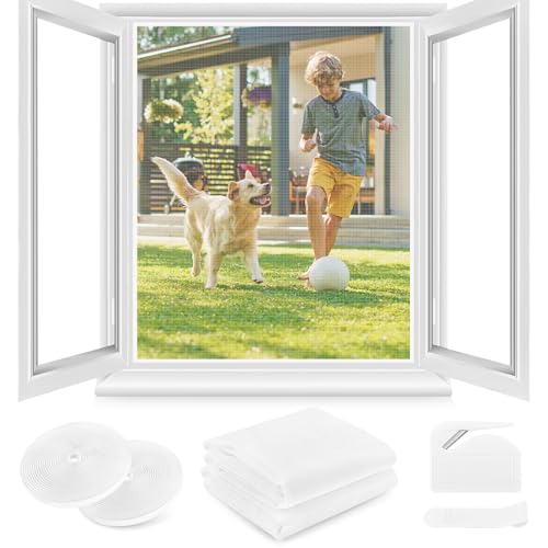 Fliegengitter Fenster ohne Bohren,150x180cm,Verdicktes Netz... - Sports & Fitness Amazon Allemagne à 13.67€