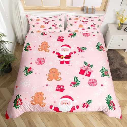 Kawaii Santa Claus Bettwäsche Set für Kinder Mädchen... - Maison & Cuisine Amazon Allemagne à 5.85€