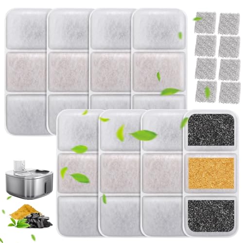 Gimars Cat Water Fountain Filters W4-S1, 8 Replacement... - Pet Supplies Amazon UK à 11.98€