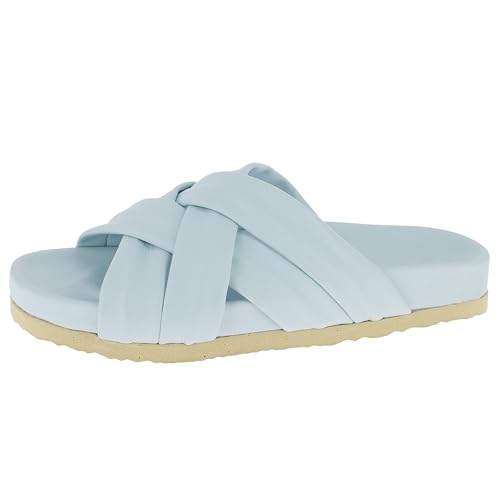 Andrea Conti Zapatillas planas para mujer, Azul H, 38 EU - Mode & Vêtements en promo à 14.07€
