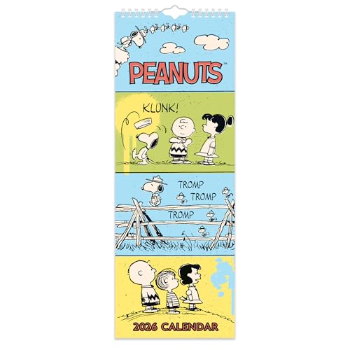 2026 Peanuts schlanker Wandkalender mit Monatsansicht von... - Fournitures Bureau en promo à 5.09€