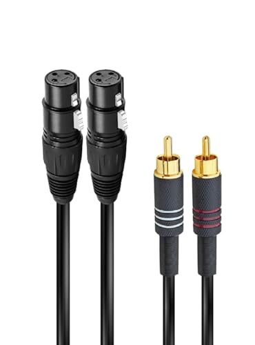 RIDEM Cable de audio 2 XRL F a 2 RCA m 1,5 m - High-Tech & Électronique Amazon Espagne à 13.90€