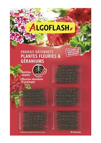 Algoflash Bâtonnets Engrais Géraniums et Plantes Fleuries... - Garden & Outdoor Amazon France à 5.25€