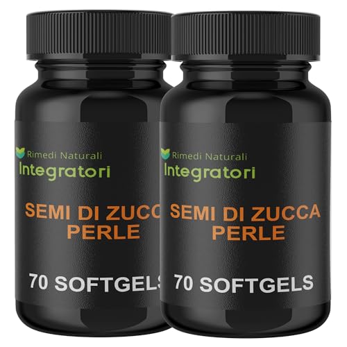 Semi Di Zucca 140 Perle | Softgels con Olio Spremuto a... - Santé & Bien-être en promo à 24.69€