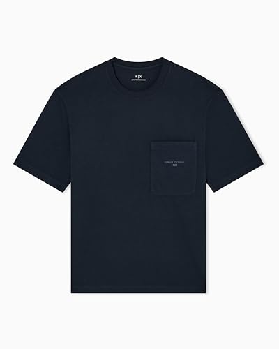 Armani Exchange Maglietta da Uomo con Logo Tascabile, Navy... - Amazon Italie à 19.54€