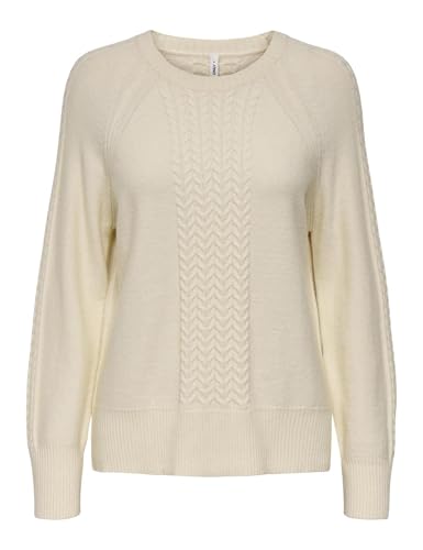 Onlkatia LS Cabel LS O-Neck CC Knt, Bianco e Grigio, XL - Amazon Italie à 9.62€