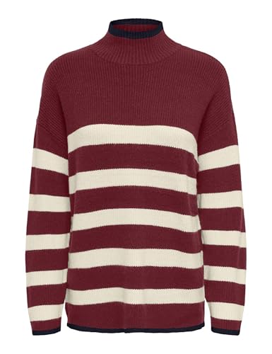 ONLY Onlkatia LS Rib Highneck CC KNT, Cabernet, XL - Sports & Fitness en promo à 16.63€