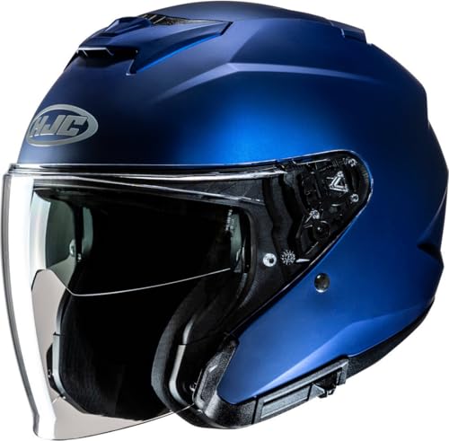HJC, Casco Moto Jet i31 UNI Semi Flat Metallic Blue, XS - Auto & Moto Amazon Italie à 48.19€
