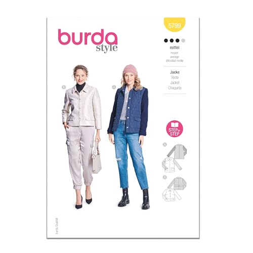 Burda Style Schnittmuster B5799 Damenjacke - Maison & Cuisine Amazon Allemagne à 14.27€