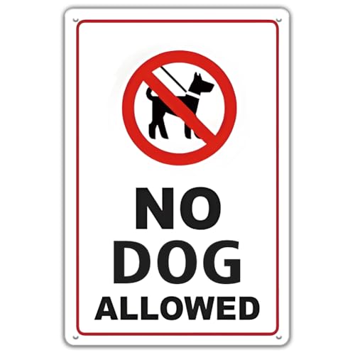 YOYI ART No Dogs Allowed Signs for Yard - 8 x 12 inch No... - Animalerie Amazon Royaume-Uni à 1.00€