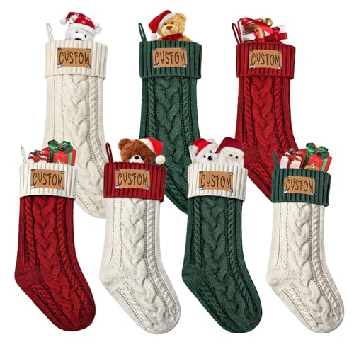 WolunLi Weihnachtsstrümpfe, personalisierbar, Familienname... - Maison & Cuisine Amazon Allemagne à 14.99€