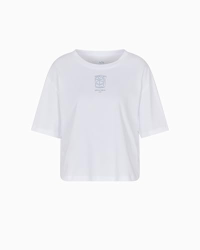 Armani Exchange Maglietta da Donna a Maniche Corte con... - Bon plan à 23.27€
