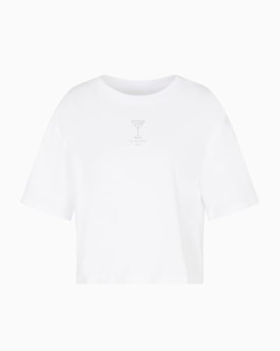 Armani Exchange Maglietta da Donna a Maniche Corte con... - Amazon Italie à 16.73€