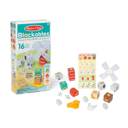 Melissa & Doug Blockables Amici della Fattoria – Set di... - Toys & Games Amazon Italy à 9.30€