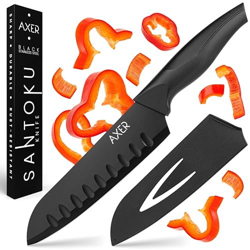 Axer Couteau Santoku - Couteau Cuisine Santoku - Couteau de... - Maison & Cuisine Amazon France à 9.99€