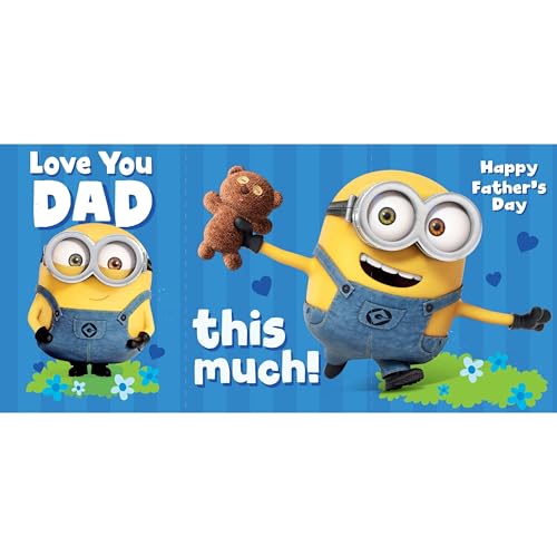 Danilo Promotions LTD Tarjeta del día del padre «Despicable... - Fournitures Bureau Amazon Espagne à 4.84€