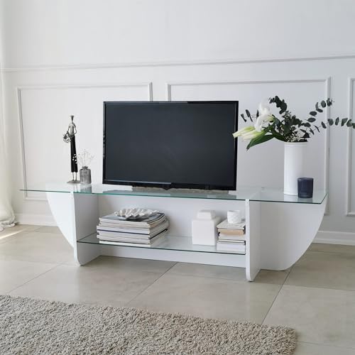 Hanah Home Support TV, mélamine, Blanc, Taille Unique - Tech & Electronics Amazon France à 148.98€