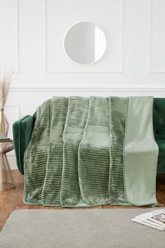 Rapport Home Manta de visón Acanalada de Lujo, 150 x 200... - Bricolage & Outils Amazon Espagne à 29.92€