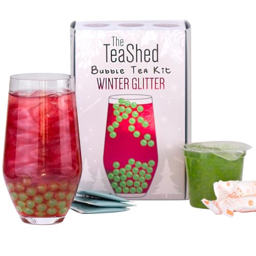 Winter Glitter Christmas Bubble Tea Kit Gift Box |Glitter... - Maison & Cuisine Amazon Royaume-Uni à 5.23€