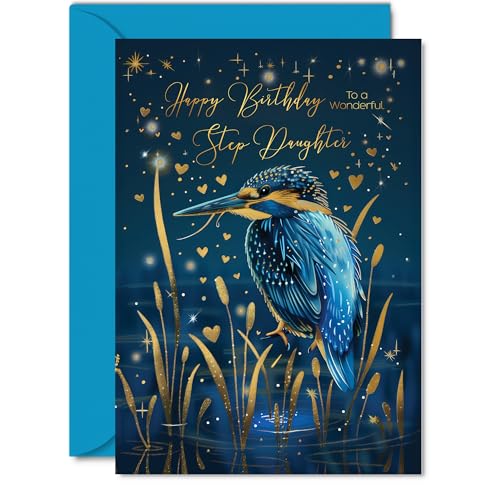 Beautiful Gold Birthday Cards for Step-Daughter - Wonderful... - Auto & Moto Amazon Royaume-Uni à 2.27€